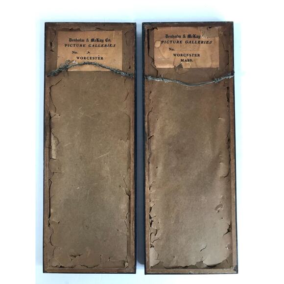 WWII Japanese Framed Print Set #7838 Denholm & McKay 1940's Set of 2 - Picture 4 of 5